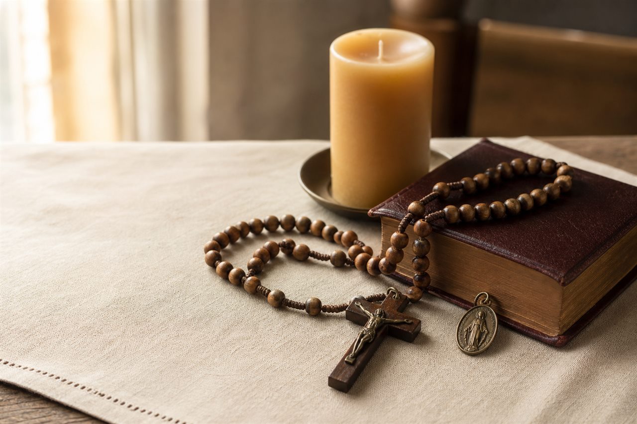 Catholic gift arrangement photo