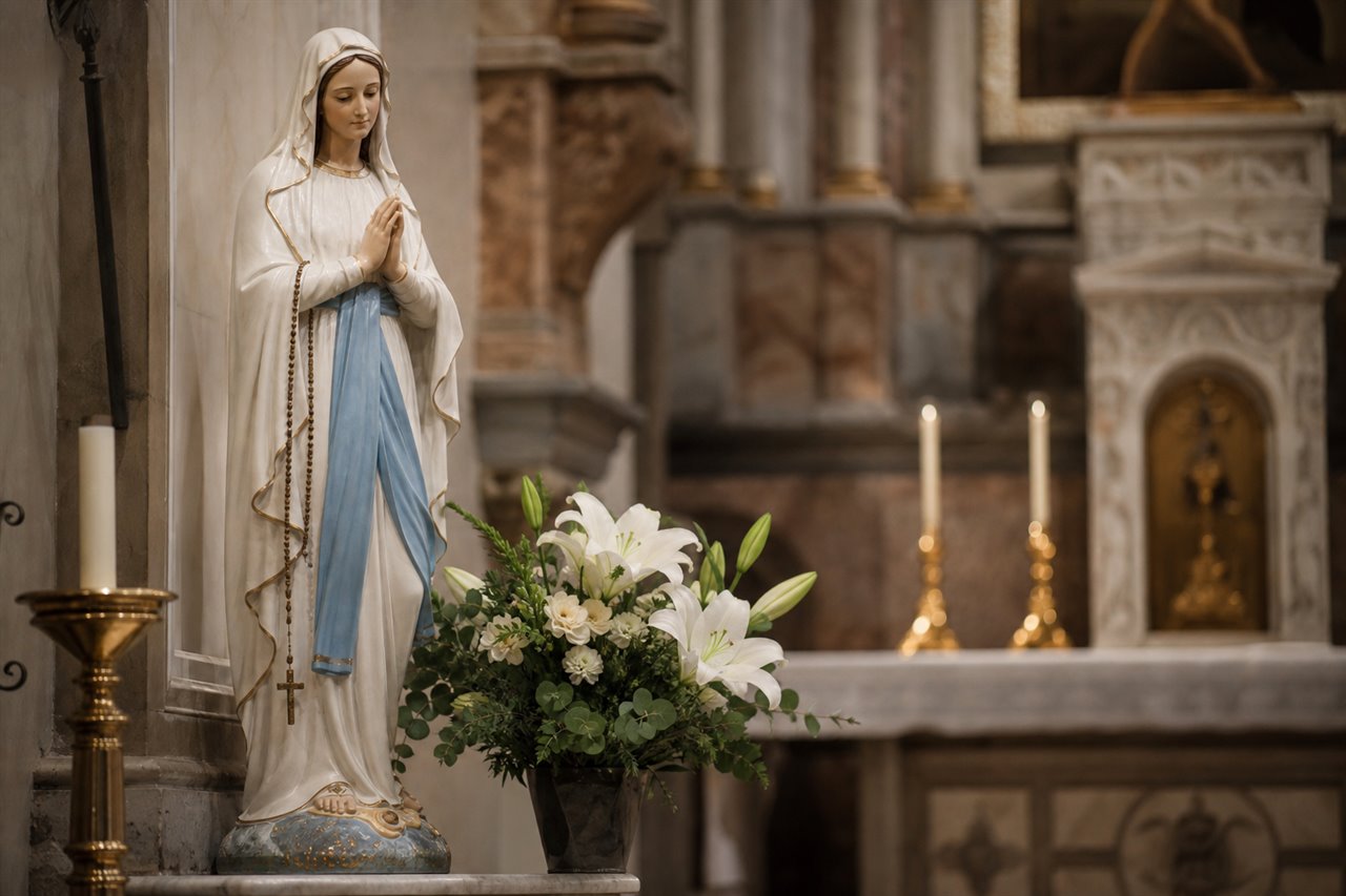 Marian devotion sacred art topic photo